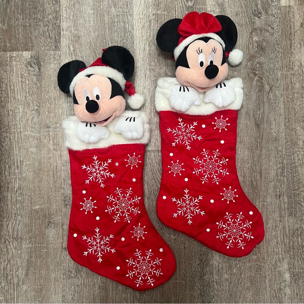 Vintage Disney Minnie and Mickey Mouse Stockings